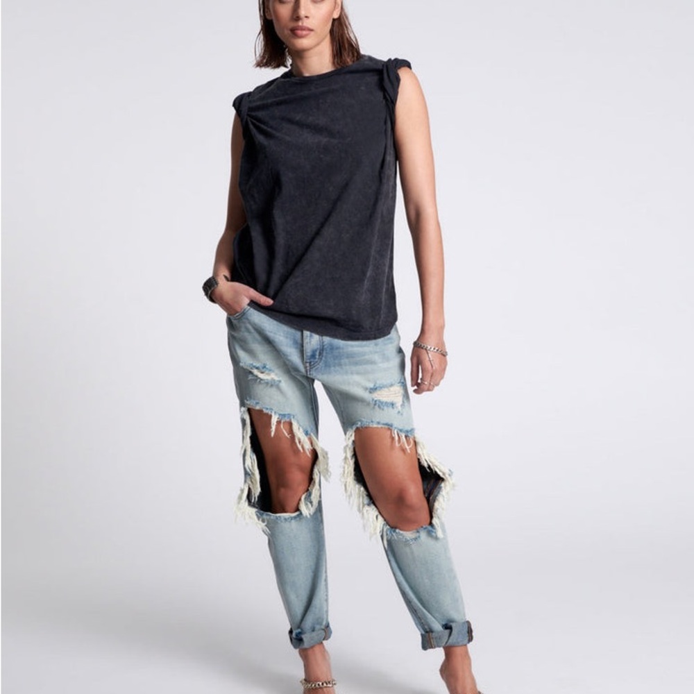 One Teaspoon Saints Low Waist Boyfriend Denim Jeans - Montana NWT Size 23